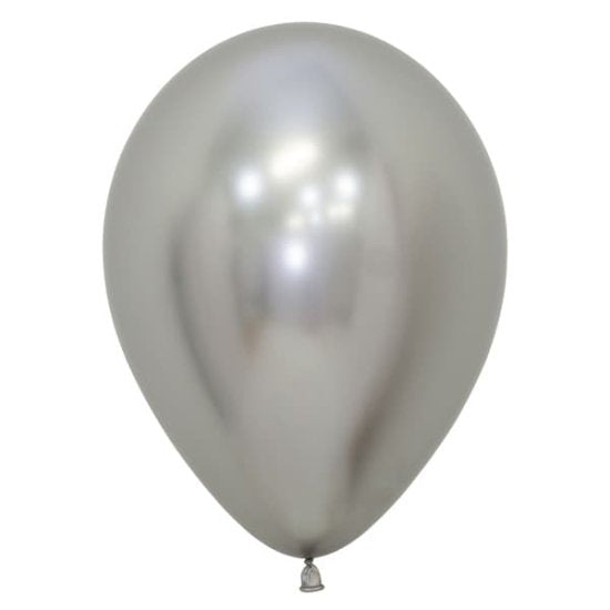 Reflex Silver Latex Balloon (Sold loose)