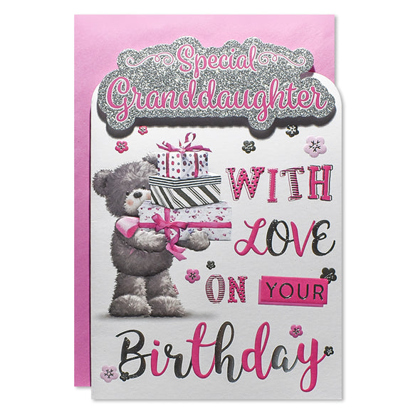 Special Granddaughter Birthday Greeting Card