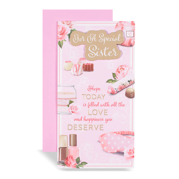 For A Special Sister Birthday Greeting Card