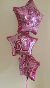 3 Balloon Cluster Consisting of 3 x 18" Printed Foil Balloons