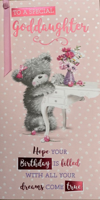 To A Special Goddaughter Birthday Greeting Card