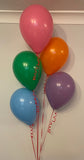 5 Latex Balloon Cluster