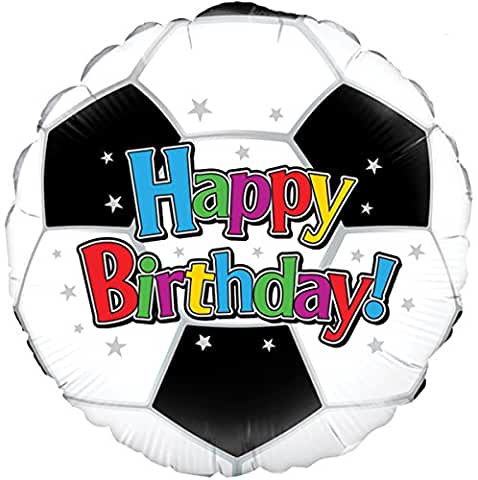 Football Happy Birthday Helium Filled Foil Balloon