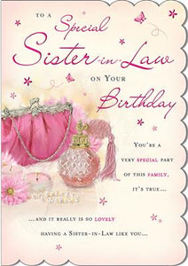 To A Special Sister-In-Law Birthday Greeting Card