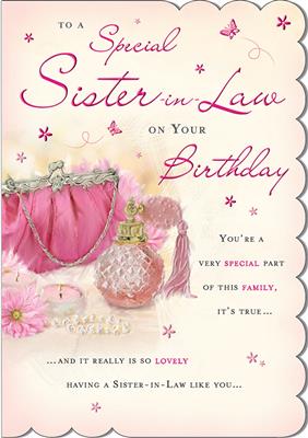 To A Special Sister-In-Law Birthday Greeting Card