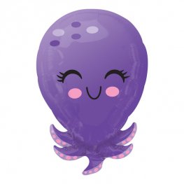 Octopus Junior Shape Helium Filled Foil Balloon