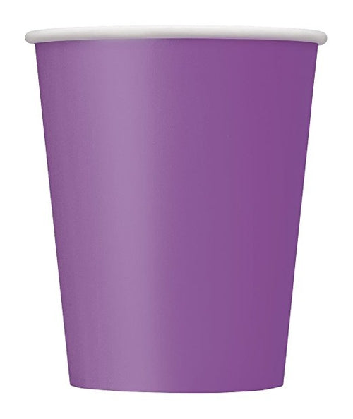 Pretty Purple Paper Party Cups x14