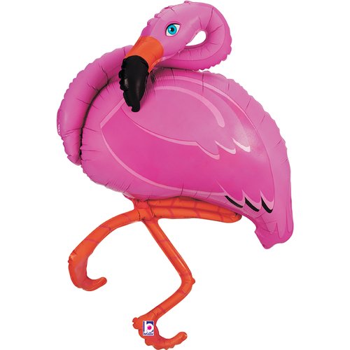 Pink Flamingo Supershape Helium Filled Foil Balloon