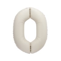 Nude Matte Number Supershape Helium Filled Foil Balloon