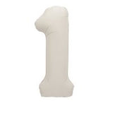 Nude Matte Number Supershape Helium Filled Foil Balloon