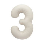 Nude Matte Number Supershape Helium Filled Foil Balloon