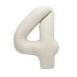 Nude Matte Number Supershape Helium Filled Foil Balloon