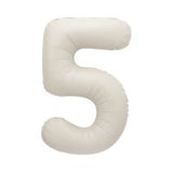 Nude Matte Number Supershape Helium Filled Foil Balloon