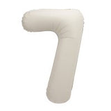 Nude Matte Number Supershape Helium Filled Foil Balloon
