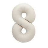 Nude Matte Number Supershape Helium Filled Foil Balloon