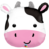 Cow Supershape Helium Filled Foil Balloon