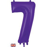 Purple Number Supershape Helium Filled Foil Balloon