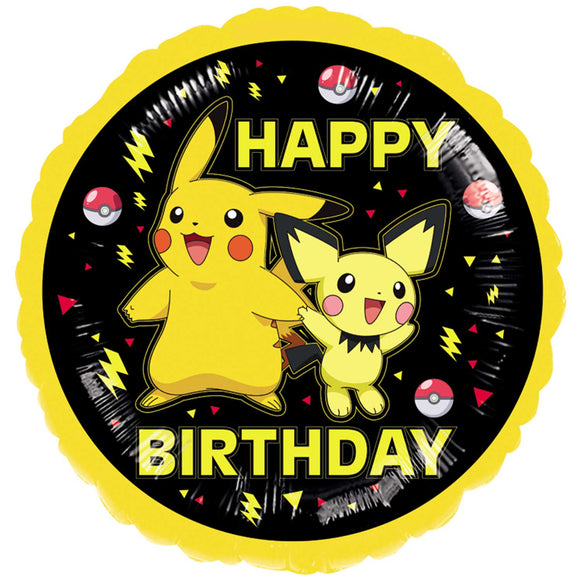 Pokemon Happy Birthday Helium Filled Foil Balloon
