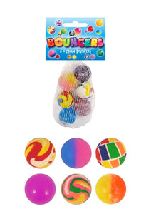 27mm Assorted Bouncy Balls (6 Pack)