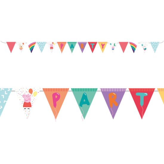 Peppa Pig Pennant Party Banner