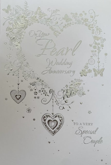 On Your Pearl Wedding Anniversary Greeting Card