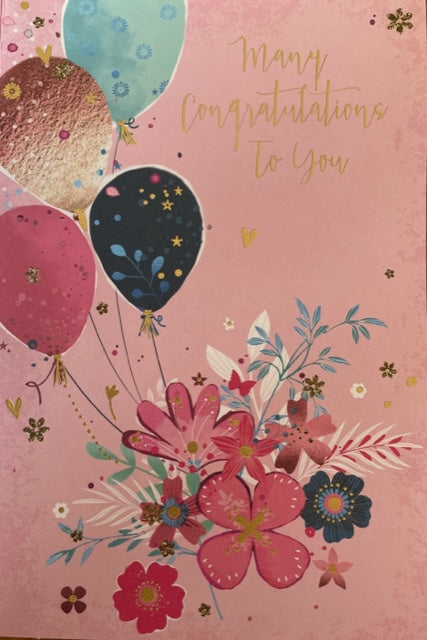 Many Congratulations To You Greeting Card