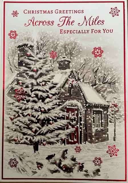 Christmas Greetings Across The Miles Greeting Card