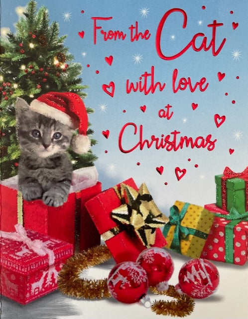From The Cat Christmas Greeting Card