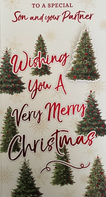 To A Special Son And Your Partner Christmas Greeting Card