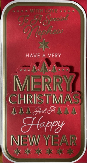 To A Special Nephew Christmas Greeting Card
