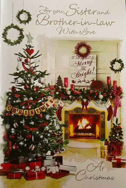 For You Sister And Brother-In-Law Christmas Greeting Card