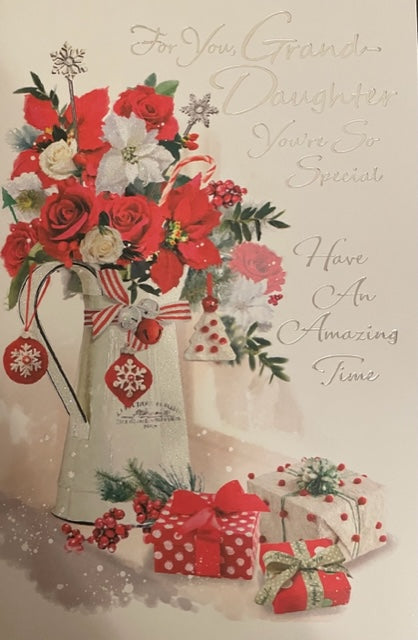 For You Granddaughter Christmas Greeting Card