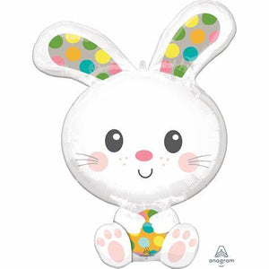 Easter Bunny Supershape Helium Filled Foil Balloon