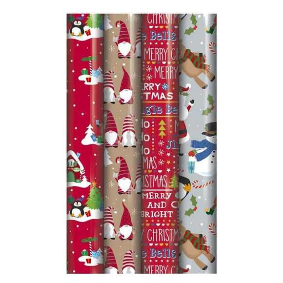 Christmas Character Cute Wrapping Paper 4m