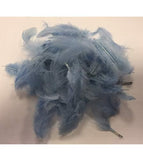 Baby Footprints Clear Helium Filled Single Bubble Balloon With Feathers