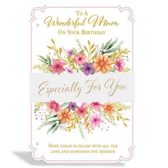 To A Wonderful Mum Birthday Greeting Card