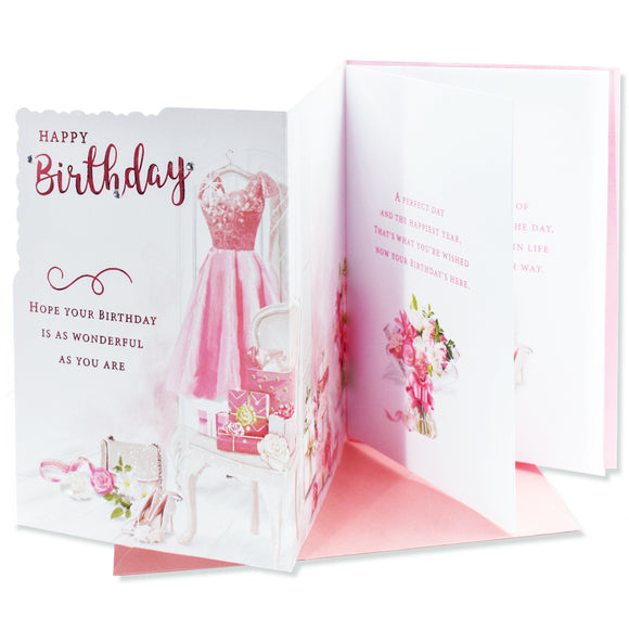 Happy Birthday Dress Greeting Card