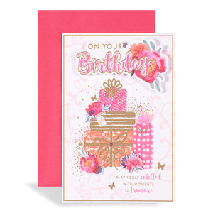 On Your Birthday Presents Greeting Card
