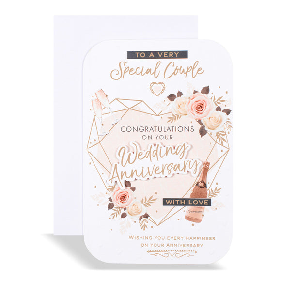 To A Very Special Couple Wedding Anniversary Greeting Card