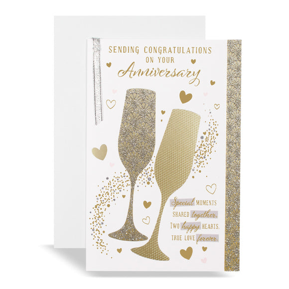 Sending Congratulations On Your Anniversary Greeting Card