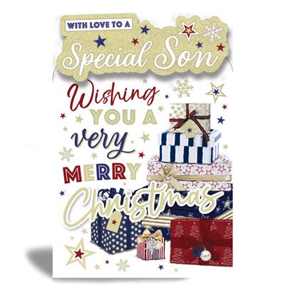 With Love To A Special Son Christmas Greeting Card