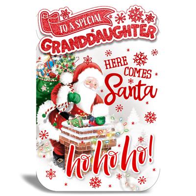 To A Special Granddaughter Christmas Greeting Card