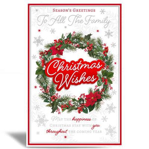 Season's Greetings To All The Family Christmas Greeting Card