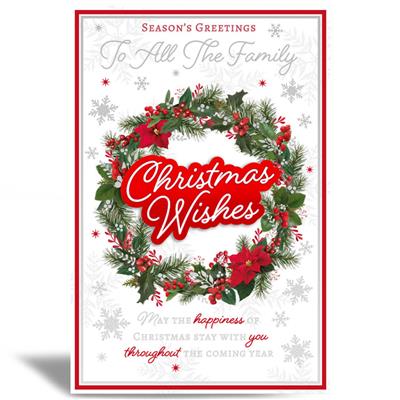 Season's Greetings To All The Family Christmas Greeting Card