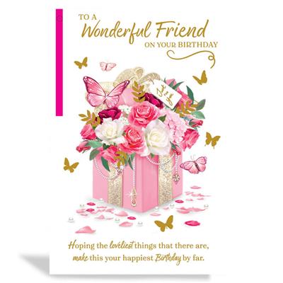 To A Wonderful Friend Birthday Greeting Card