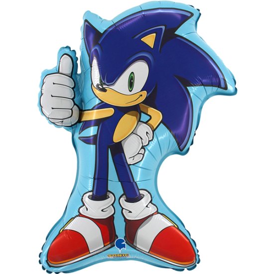 Sonic The Hedgehog Supershape Helium Filled Foil Balloon