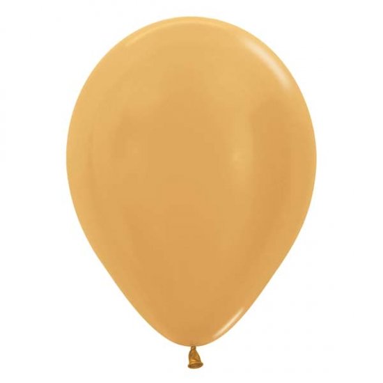 Metallic Gold Latex Balloon (Sold loose)