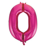 Pink Number Supershape Helium Filled Foil Balloon