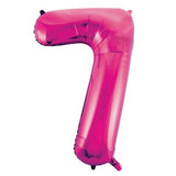 Pink Number Supershape Helium Filled Foil Balloon