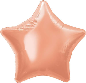 Rose Gold Star Shape Helium Filled Foil Balloon
